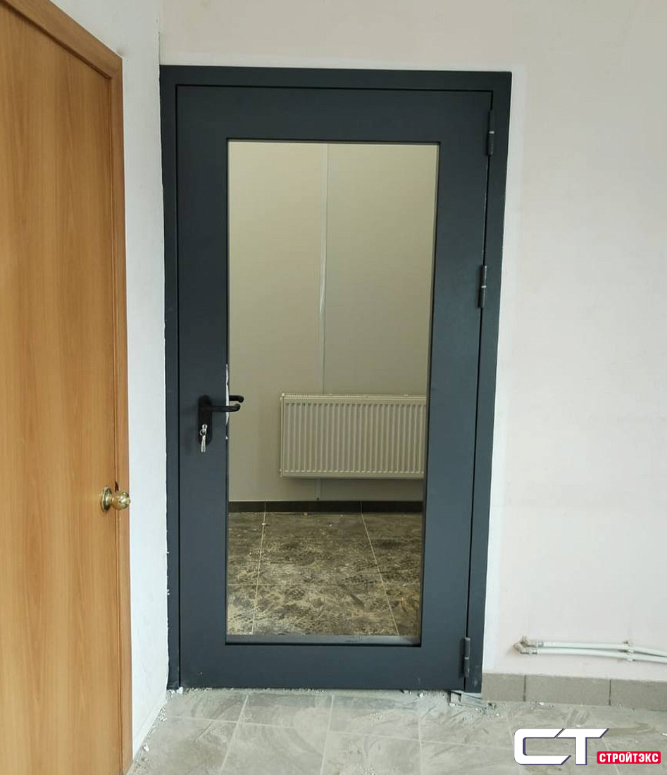 ДМО-1 Дверь металлическая с полным остеклением однопольная 