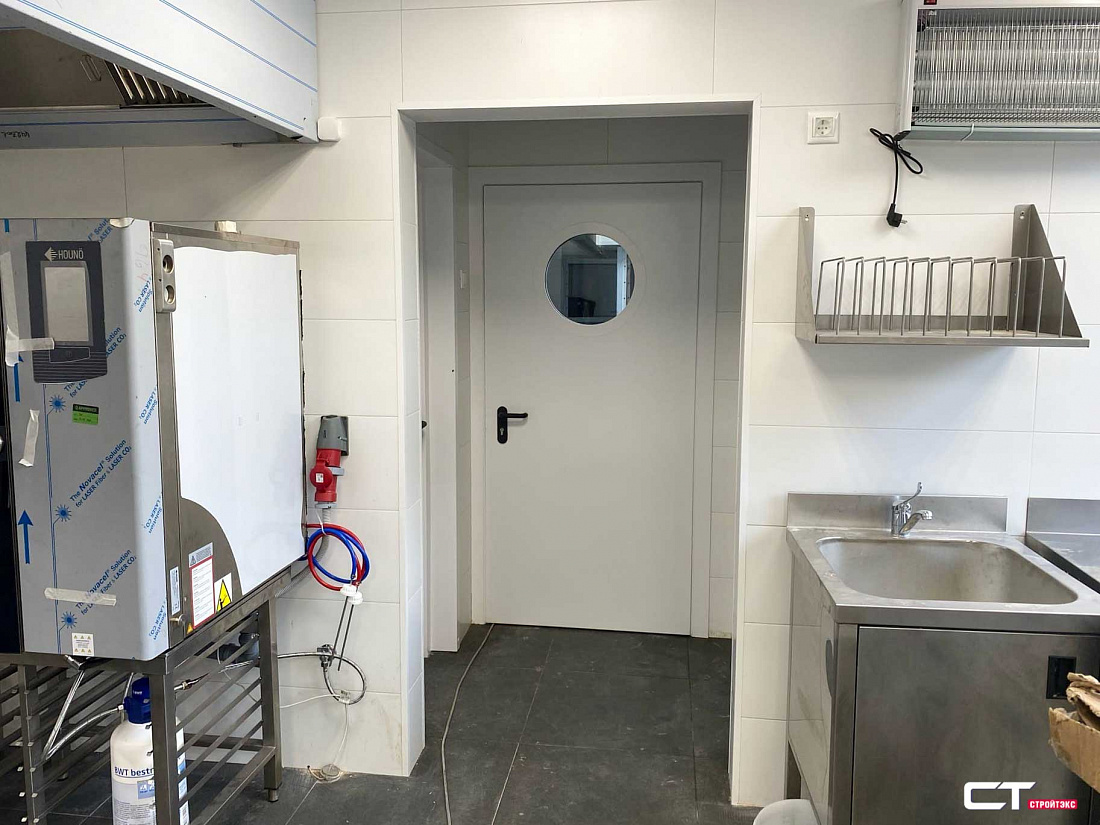 Дверь противопожарная металлическая остекленная EIS60 D300 Антипаника